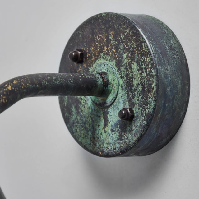 Black Hans-Agne Jakobsson 'Tratten' Darkly Patinated Outdoor Sconce For Sale - Image 8 of 12