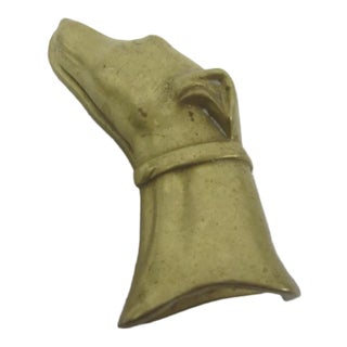 Brass Greyhound Desk Clip For Sale