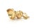 Mid 20th Century 18k Yellow Gold Turquoise Medieval Knights Helmet Charm Pendant For Sale - Image 4 of 9