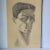 1950s Vintage Pencil Drawing Male Self Portrait 1956 Unframed 14x20 Signed Lardis For Sale - Image 5 of 5