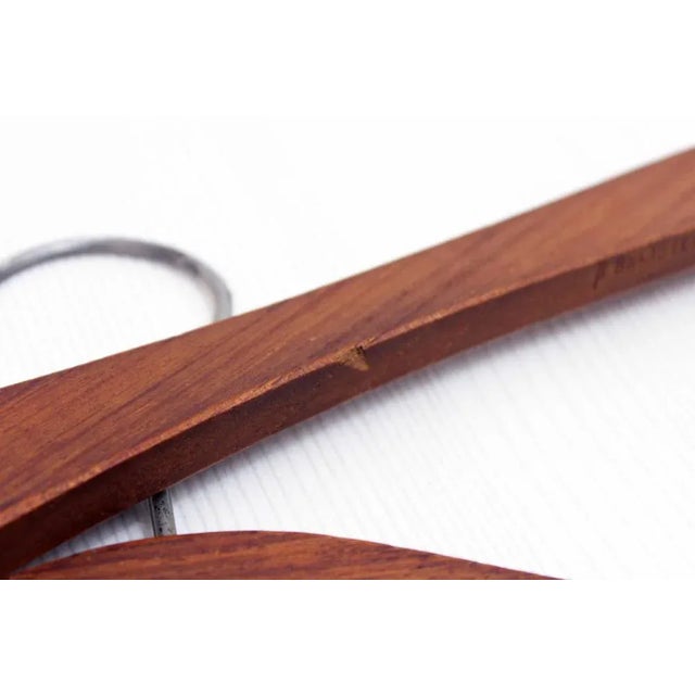Wood Scandinavian Hanger Set, 1960s, Set of 4 For Sale - Image 7 of 10