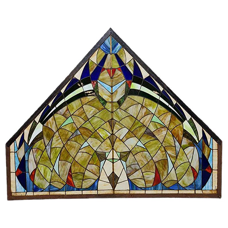洋書 Architectural Stained Glass Mid-Century Stained Glass Church Window | Chairish
