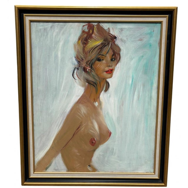 Jean Gabriel Domergue, Nude Suze, 1890s, Oil Painting on Canvas, Framed For Sale - Image 7 of 7
