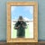 Late 20th Century Boho Chic Wicker and Rattan Wall Mirror For Sale - Image 5 of 6