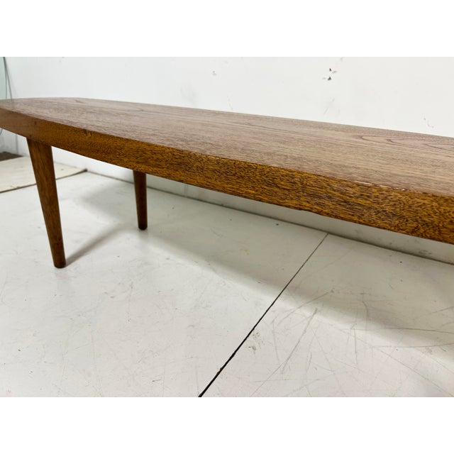 C. 1970s Studio Craft Mid-Century Surfboard Coffee Table by Paul Killinger For Sale - Image 9 of 12