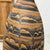 Black & Canyon Brown Ceramic Drip Vase with Fluted Neck For Sale In New York - Image 6 of 9