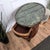 Green Mid-Century Modern Italian Brass Serving Bar Cart with Green Marble Top, 1950s For Sale - Image 8 of 10