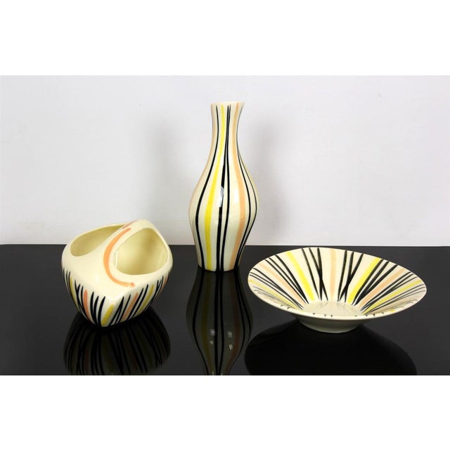 Ceramic Set Model Pyjamas by Jarmila Formankova for Dittmar Urbach, Former Czechoslovakia, 1959, Set of 3 For Sale - Image 10 of 18