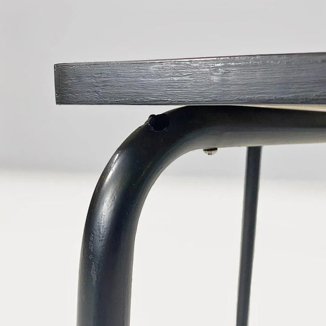 Modern Italian Bar Tables with Hexagonal Plan in Formica Lilla, 1960s, Set of 4 For Sale - Image 12 of 13