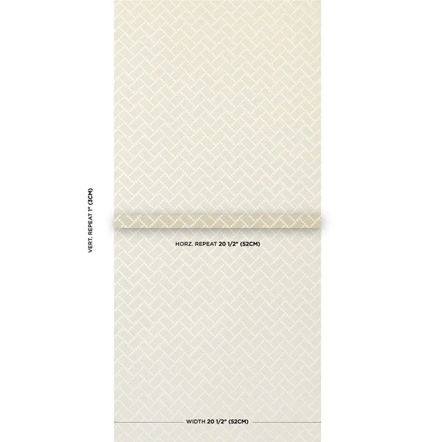 Inspired by architectural details on Moroccan forts, Parterre is a stylish small-scale wallpaper created by Neisha...