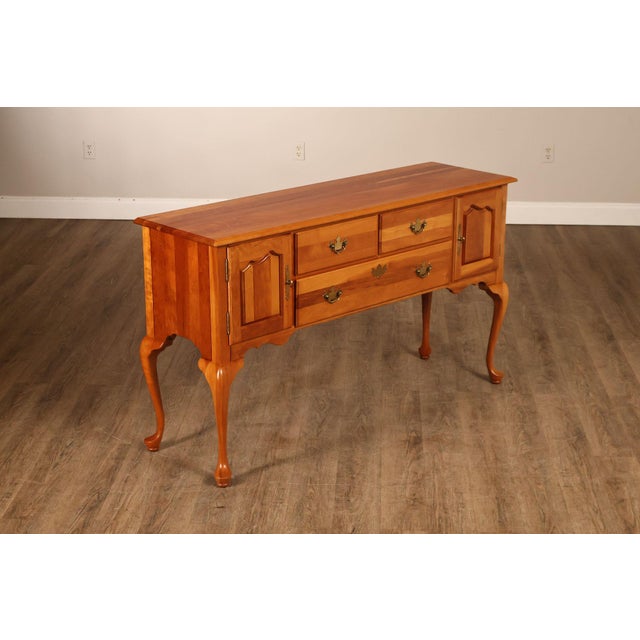 High Quality American Made Solid Cherry Server By Nathan Hale Featuring A Queen Anne Style Design With Cabriole Legs,...