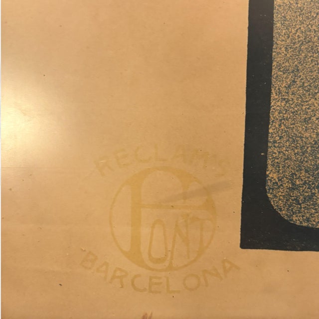 Modernist Ladivfer Perfumeries Poster by Francisco De Cidón, 1903 For Sale - Image 7 of 9