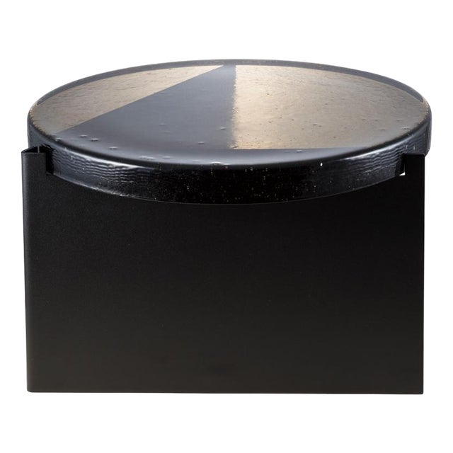 Alwa One Big 5501GB Side Table with Grey Top and Black Base by Sebastian Herkner for Pulpo For Sale
