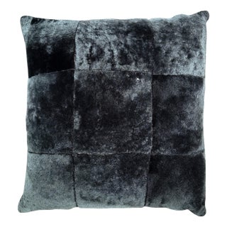 Black Shearling Cushions from Alma London, Spain, 2010, Set of 3 For Sale
