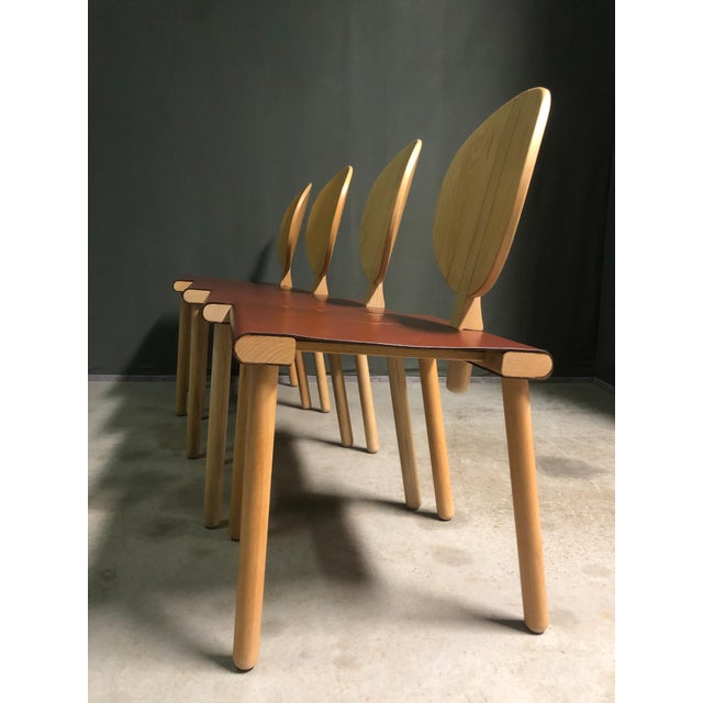 Vintage Chairs by Gigi Sabadin for Crassevig, 1980, Set of 4 For Sale - Image 14 of 16