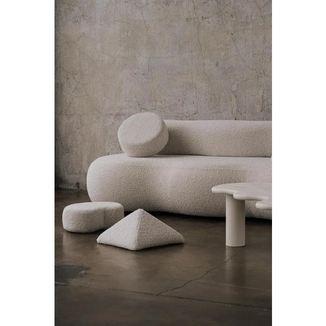 Object 082 pillow by ng design dimensions: w 40 x d 40 x h 15 cm materials: bouclé fabric