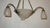 Brown Antique Art Nouveau French Metal and Glass 4-Light Chandelier, 1890s For Sale - Image 8 of 10