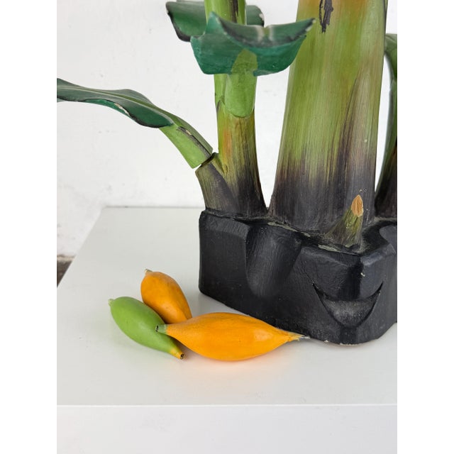 Mid-Century Hand-Carved Wooden Banana Tree Sculpture, South America, 1950s For Sale - Image 14 of 18