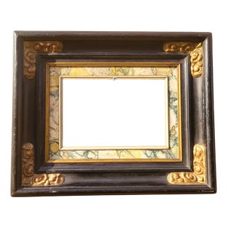 Italian Lacquered Wooden Frame, 1800s For Sale