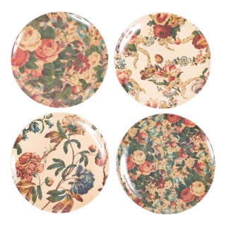 English Garden Dinner Plates, Set of 4 For Sale