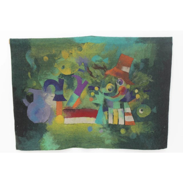 1980s Vintage Wall Tapestry, 1980s For Sale - Image 5 of 5