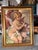 19th Century French Rococo Oil on Canvas Cherub Painting in Parcel Gilt Frame For Sale - Image 12 of 12