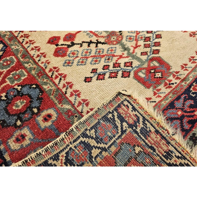 Antique Turkish Prayer Village Rug, Hand-Knotted Tree of Life Design, 3' x 5' For Sale - Image 13 of 14