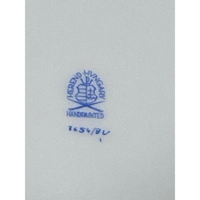 Ceramic Bouquet Apponyi Green Fruit Bowl from Herend, 1960s For Sale - Image 7 of 8