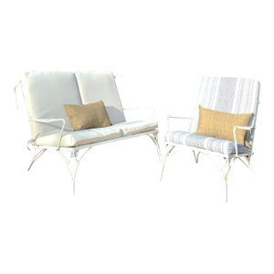 Vintage Wrought Iron Outdoor Patio Seating