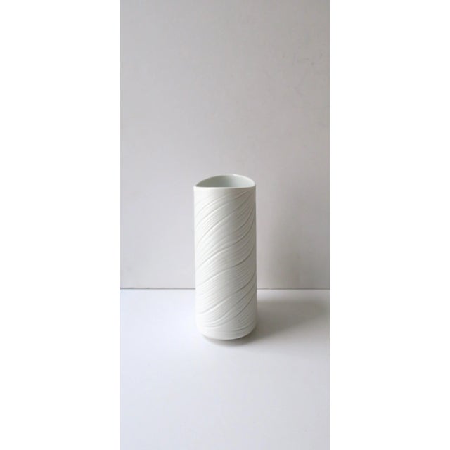 White German White Matte Porcelain Vase by Rosenthal Studio Line For Sale - Image 8 of 12