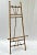 Vintage scorched bamboo easel with brass accents. Beautiful patina with interesting scorching patterns. The perfect...