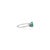 Not Yet Made - Made To Order Classic Oval Cut Emerald Blue Sapphire Trinity Ring Size 5.5 in 14k White Gold For Sale - Image 5 of 14