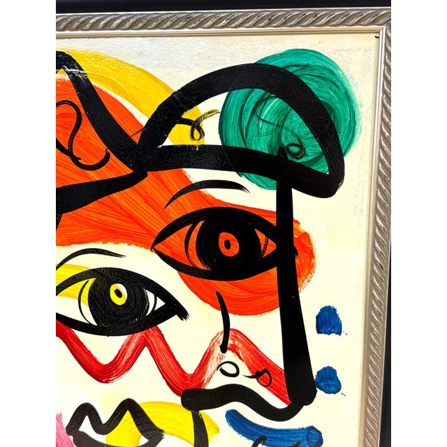 White Peter Keil, Third Eye Abstract Portrait Germany, Circa 1970s For Sale - Image 8 of 8