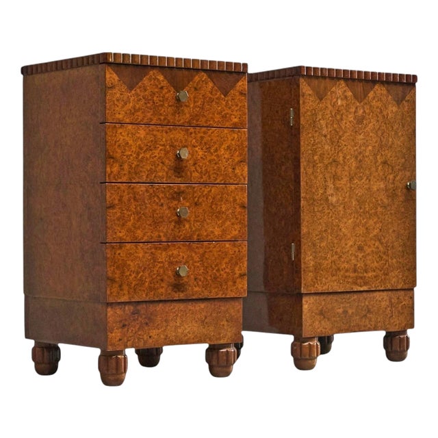 Art Deco Cabinets 1930s, Set of 2 For Sale