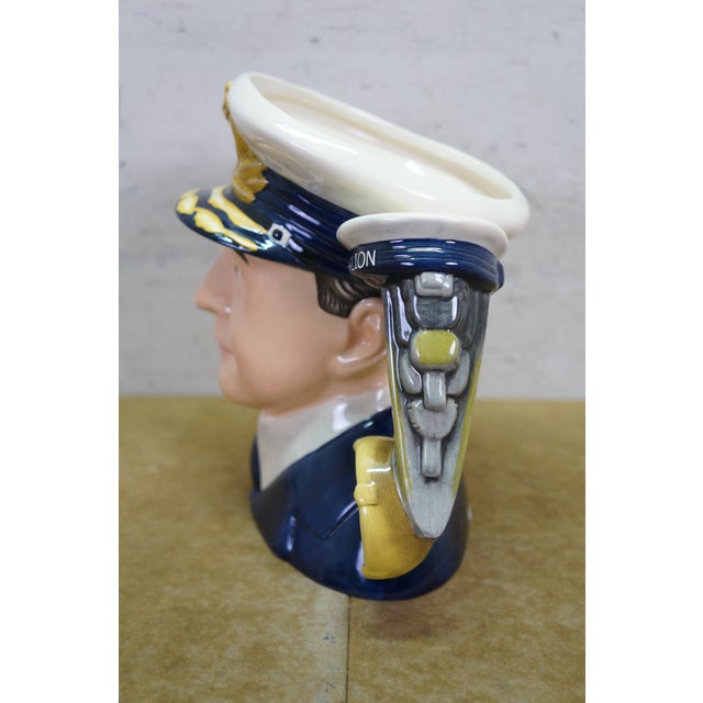 Ceramic Royal Doulton Admiral David Beatty Military Navy Toby Character Jug For Sale - Image 7 of 13