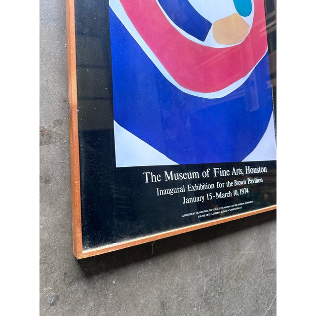 Wood 1970s Original Poster Jules Olitski "Born in Snowsk" From Abstraction Modernist Art Exhibition For Sale - Image 7 of 11