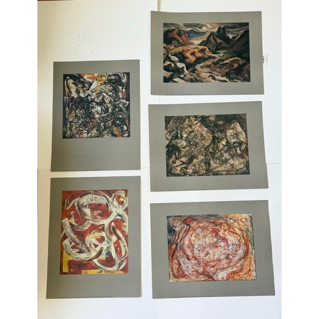 Set of five Ken Callahan reproduction prints produced by the Seattle Art Museum in 1979. Comes with original portfolio and...