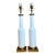 Vintage Mid-Century Modern Style White Ceramic Table Lamps For Sale