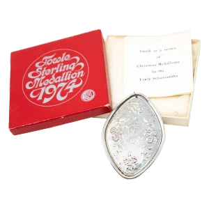 1974 Towle Sterling Ornament "4 Calling Birds" With Box