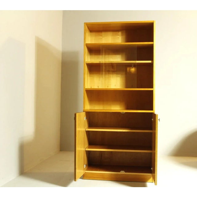 Vintage Bookcase in Beech, 1970s, in Good conditions. Designed 1970 to 1979