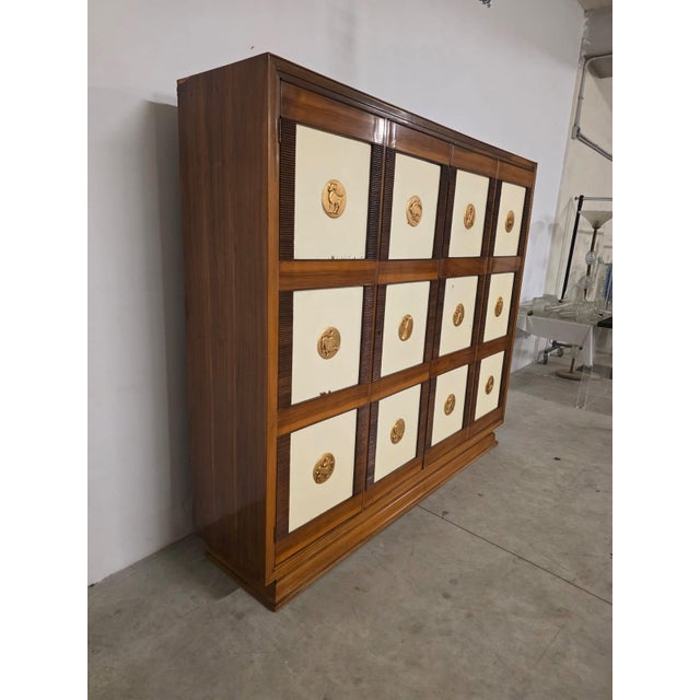 Art Deco Cabinet with Zodiac Signs, 1930s For Sale - Image 6 of 18