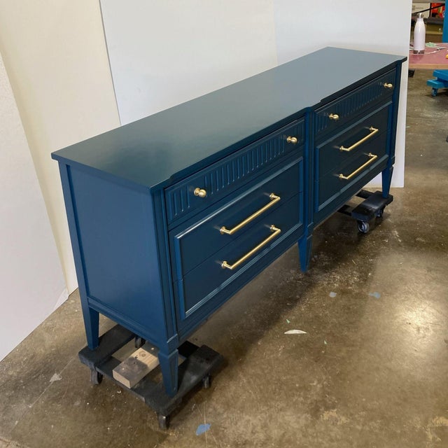 Late 20th Century Vintage Lacquered Lowboy | Chairish