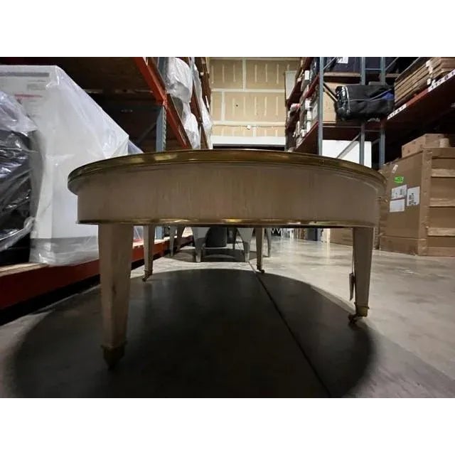 2020s Highland House Basile Cocktail Table in Blonde Oak and Brass For Sale - Image 5 of 5