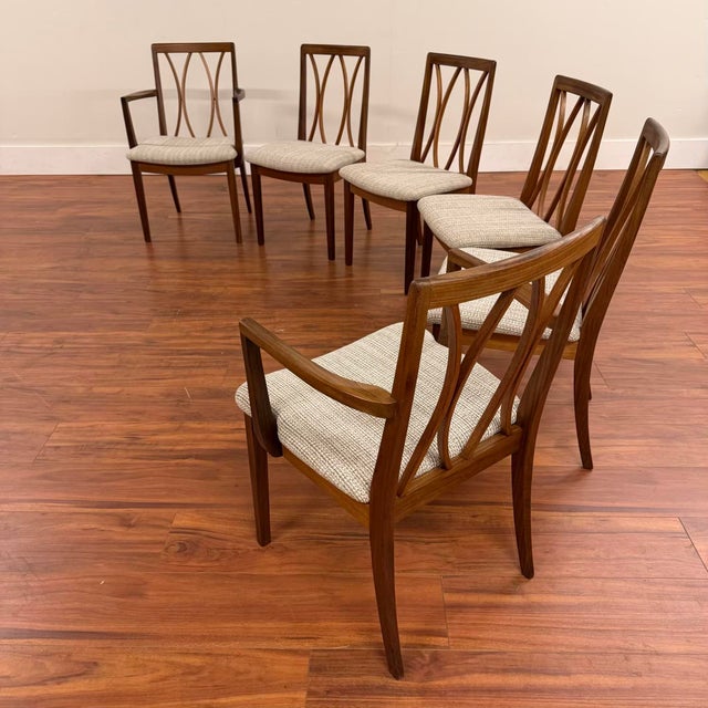 Mid 20th Century G-Plan Curved Back Dining Chairs Set of 6 For Sale - Image 5 of 8
