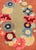 Mid 20th Century Vintage Oval American Hooked Rug With Large Flower Design For Sale - Image 5 of 8