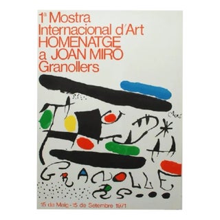 Original Lithographic Posters after Joan Miró, 1975, Set of 9 For Sale