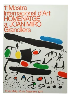 Original Lithographic Posters after Joan Miró, 1975, Set of 9