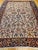 Vintage Persian Heriz Serapi Rug, Hand-Knotted Wool, All-Over Geometric Pattern, Ivory & Blue, 8x10 For Sale - Image 12 of 14