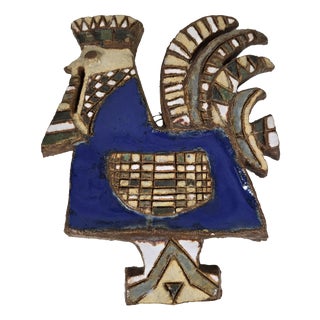 Wall Plaque Rooster from Vallauris, 1960s For Sale