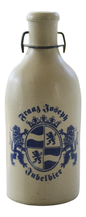 "Made in Germany" Coat of Arms Stoneware Beer Bottle/Decanter
